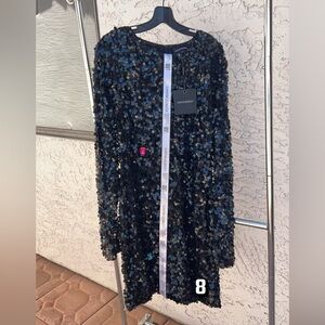 Cynthia rowley black sequin dress